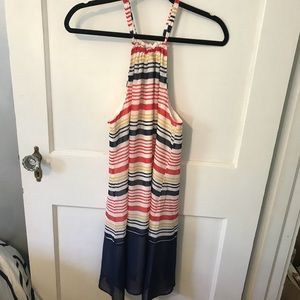 Striped Charming Charlie’s halter dress